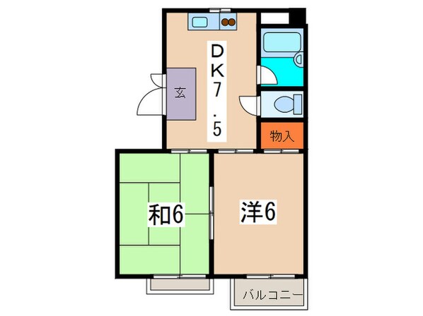 メゾンド桂台Ａの物件間取画像